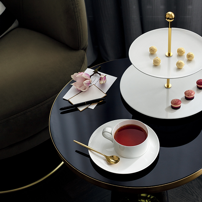 MetroChic blanc Saucer tea cup 18.5 cm